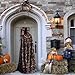 WZYCWB Fashion character pattern Halloween hooded cape suitable for party carnival role-playing costumes