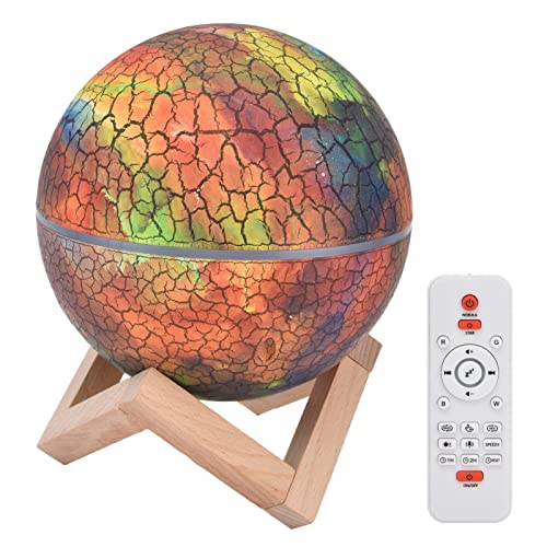 Mxzzand Lampe de Table de projecteur de Ciel étoilé, Lampe de Projection planétaire Magnifique Fissure Peinte Portable rotative à 360 ° pour Chambre à Coucher