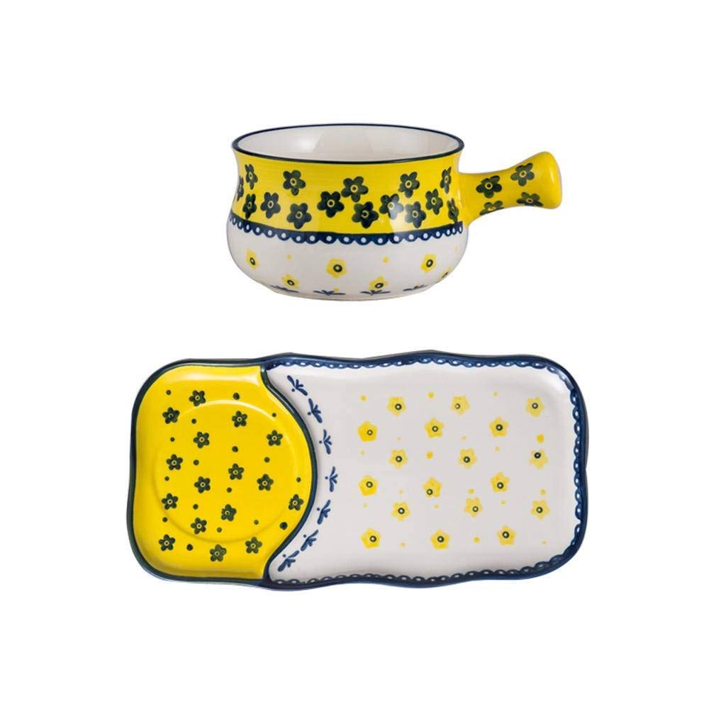 Bol à soupe avec poignée anti-brûlure 510 ml en céramique pour repas chauds