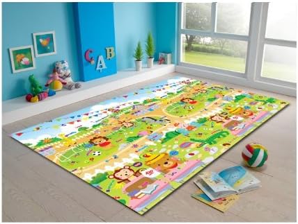 MyLine baby indoor/outdoor playmat-Animal School/TrainABC