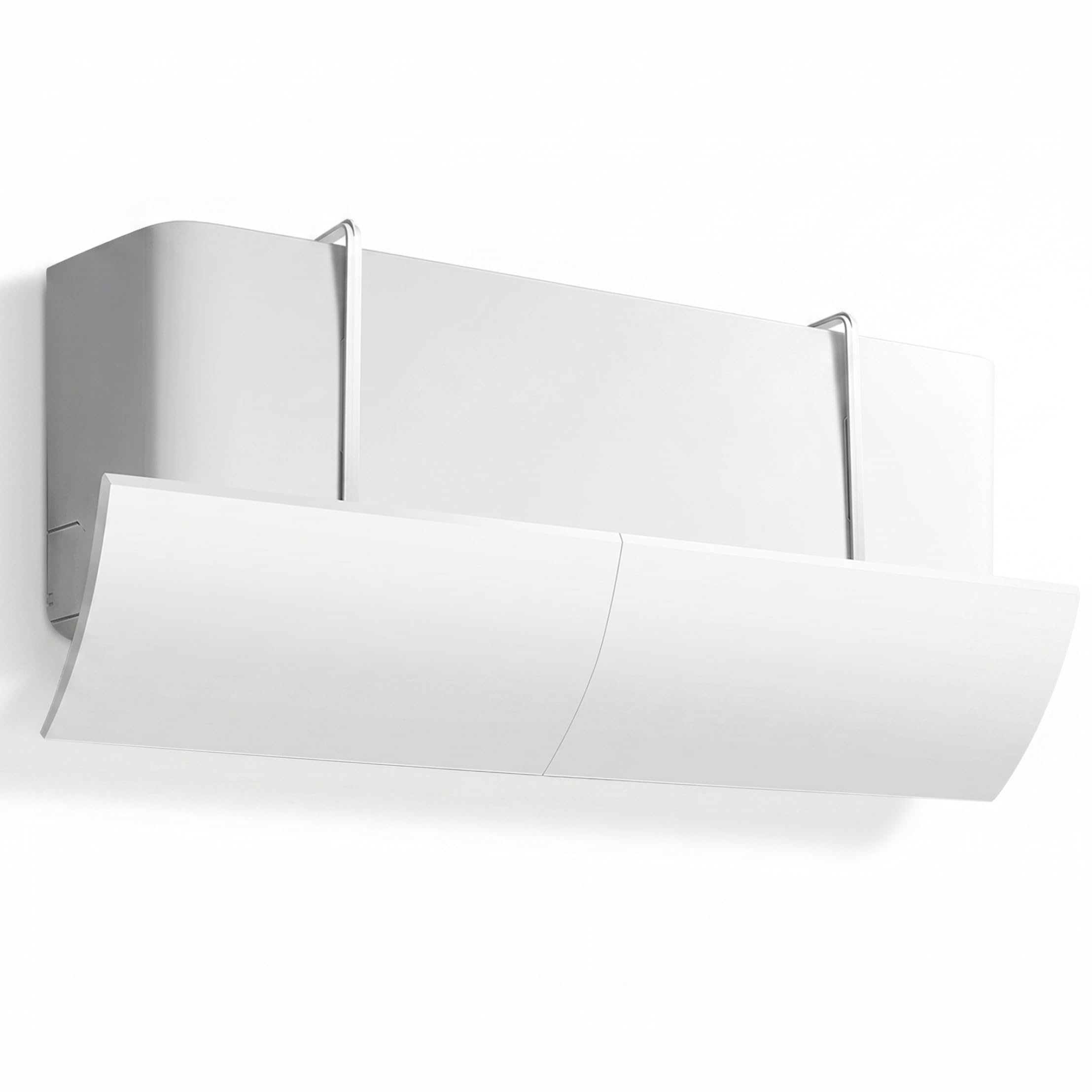 Ngbbby Air Conditioner Deflector, Tool-Free No-Drill AC Vent Deflector Retractable Anti-Direct Blow Baffle White 22.83-37.80 Inch