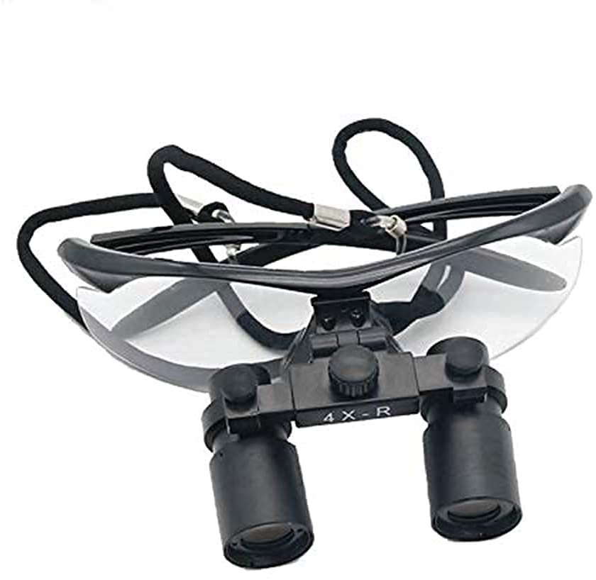Lupa con luz, 4X lupas binoculares diadema lupas con faros, lupa para estomatología, ginecología, cardiología, cirugía cerebral y oftalmología regalo O