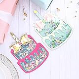 ZFPARTY Cute Cake Shaker Metal Cutting Dies Stencils for DIY Scrapbooking Decorative Embossing DIY Paper Cards