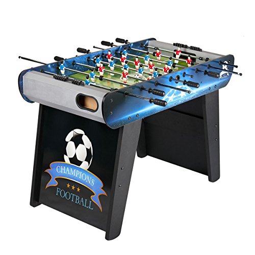 Leomark Tischfußball - Champions Fußball - Kicker, Tischkicker für Kinder, Kickertisch mit Zubehör, Kickertische aus Holz. Tischkicker Party und Spielzimmer, Dim: 122 x 61 x 82 (Höhe) cm – Bild 3
