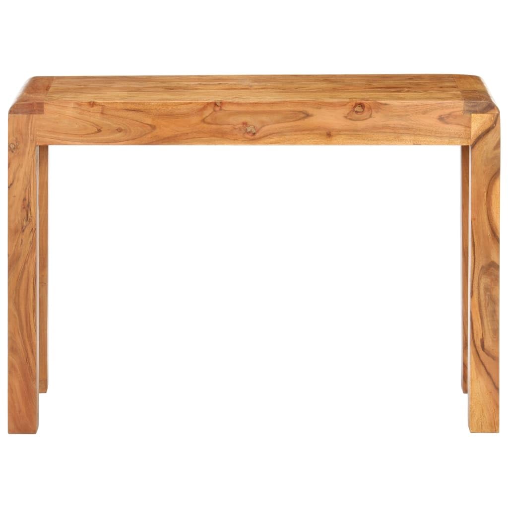 Tavolo consolle 110 x 40 x 76 cm in legno di acacia massiccio | Finitura Miele, Rustico, Grano unico, Robusto, Per Soggiorno O Introduzione