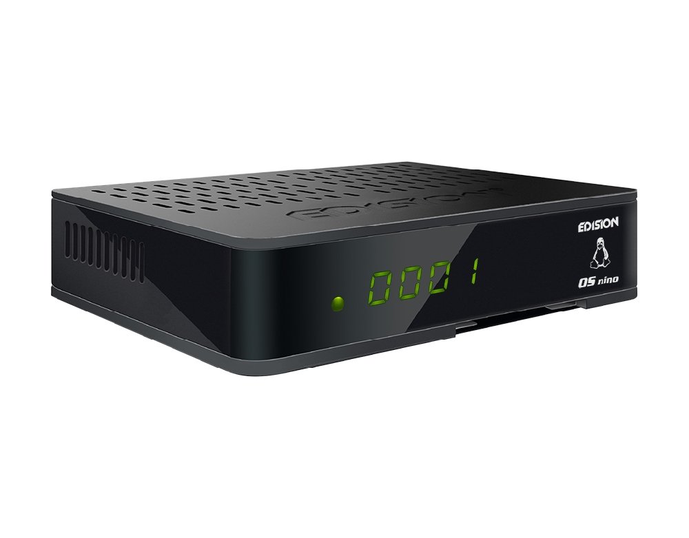 Edision OS NINO+ Full HD Satelliten Linux E2 Receiver schwarz inkl. Wlanabel und HDMI Kabel