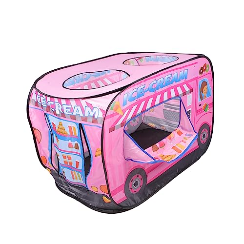 ibasenice Tienda de Helados Tienda Tipi para tipis Infantiles Juguete para Juguete Tienda de campaña con camión de Helados Tienda de Juegos para Tela no Tejida