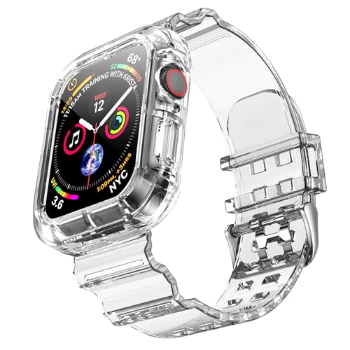 Ya en manzanajugosa.com: NotoCity Correa Compatible con Apple Watch 10, para Apple Watch Serie 10 42mm Correa de Repuesto con Funda, Creativa,Transparente (Blanco)