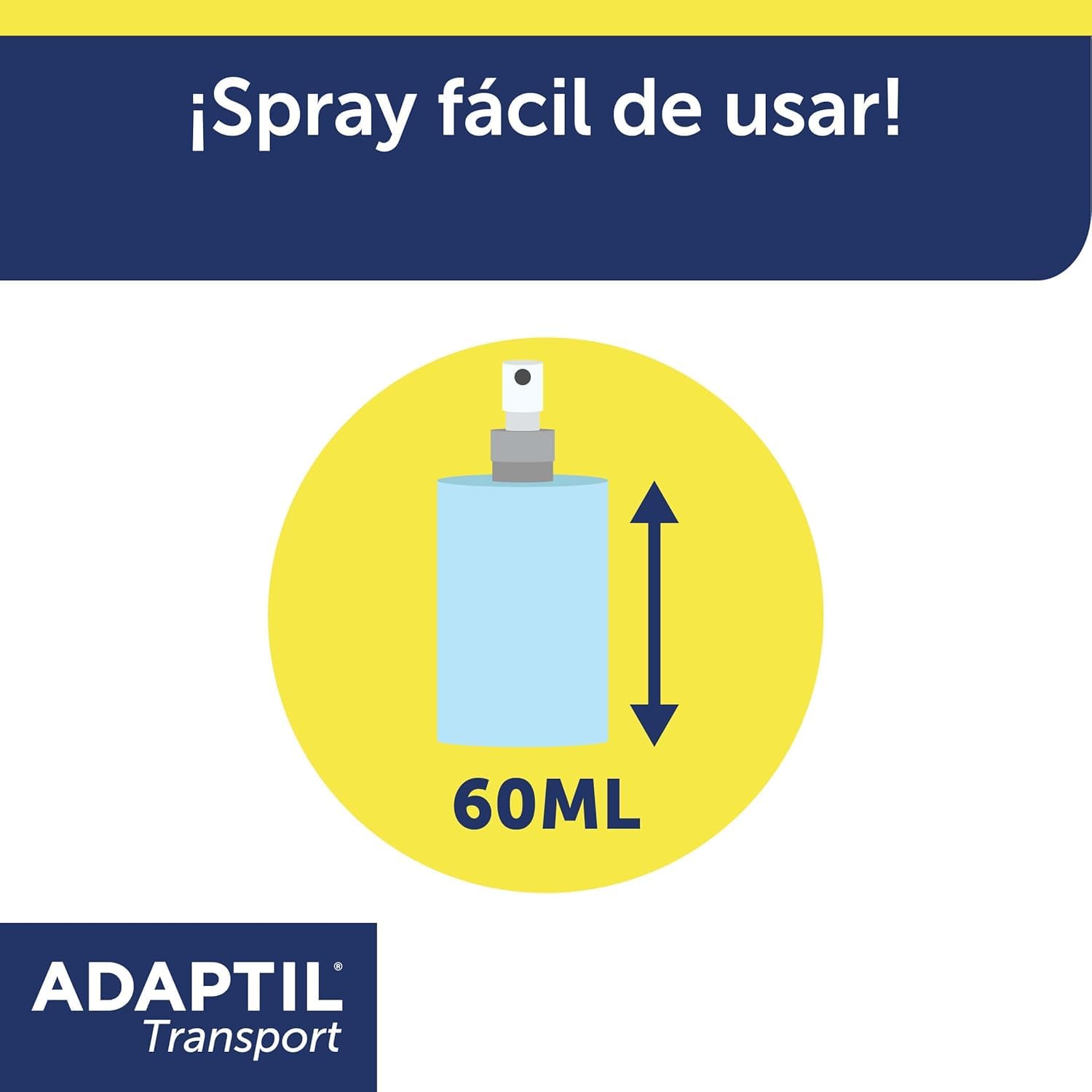 Adaptil Pack Antiestrés para Cachorros - Collar Junior + Spray Transport 60 ml - Calma y Seguridad - Reduce Miedos y Ansiedad - Ideal para Adaptación, Aprendizaje y Viajes