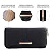 U+U Credit Card Wallet for Women Long Clutch Wallet with Zip Large Capacity with 8 Cards Slots, Black…