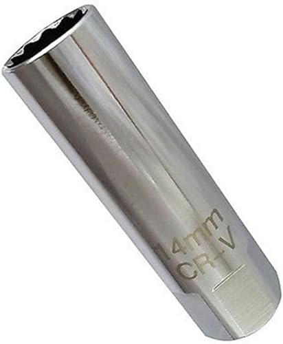 Miniatura 5 de OSOF - Juego de llaves de bujía de 0.551 in y 0.630 in, herramienta de extracción de 12 puntos, juego de unidad cuadrada de 3/8 pulgadas