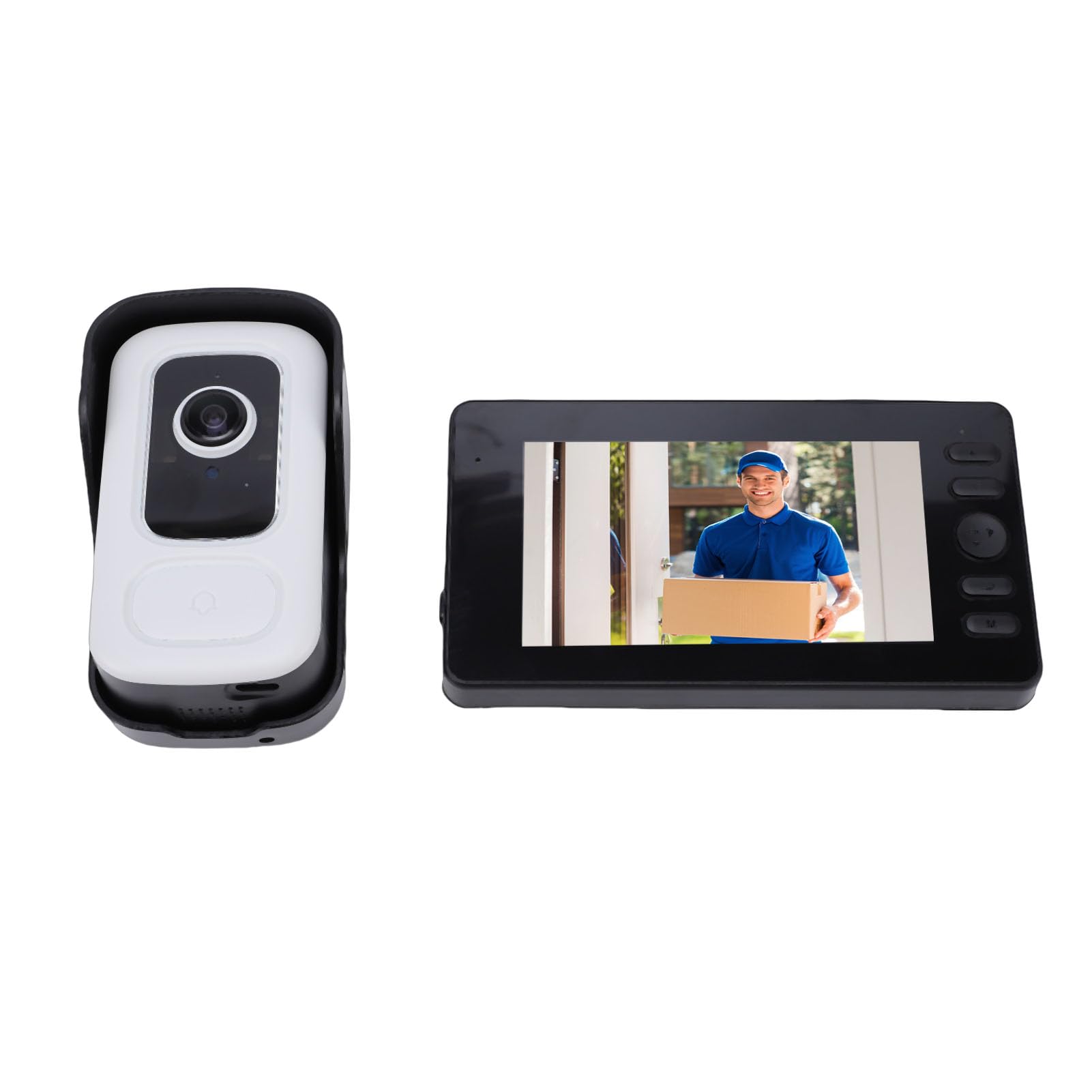 Cryfokt Videocitofono Wireless con Display, Interfono Video per Porta