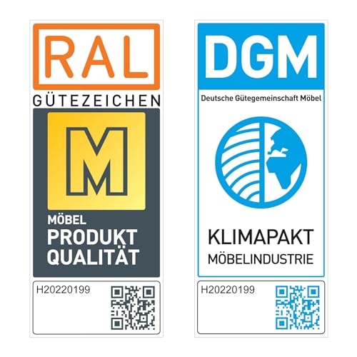 CAVADORE Leder 3er-Sofa Palera / Landhaus-Couch mit Federkern + massiven Holzfüßen / 179 x 89 x 89 / Leder Schwarz – Bild 8