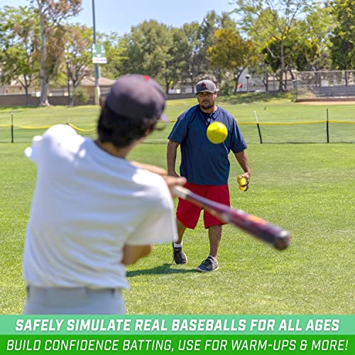 Gosports Foam Training Baseball 12 Pack - Regulation Size Foam Baseballs For Soft & Safe Throwing, Catching And Batting Practice, Yellow #TOP3