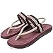 CYian Mens Sandals Slippers Rubber Flip Flops for Men Shoes with Fashion Eastic Strap or Stick Free Adjustment Indoor Outdoor-Brown 1-Size 10