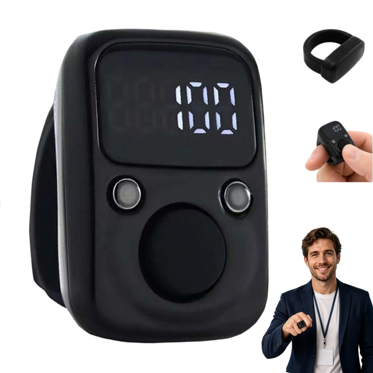 Electronic Finger Counter, Digital Tally Counter Ring, Smart Ring Counters