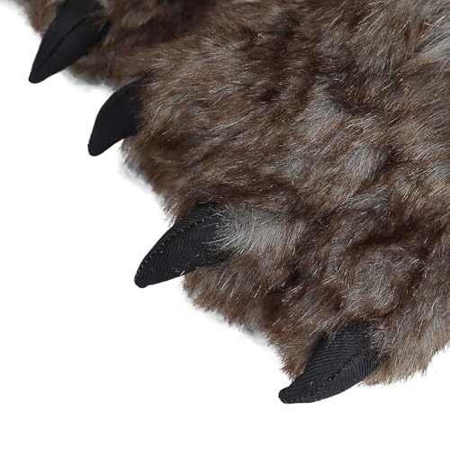 Unisex Adult Monster Paw Slippers Cute Warm Animal Claw Costume House Shoes Plush Indoor Winter Closed Back Shoes4
