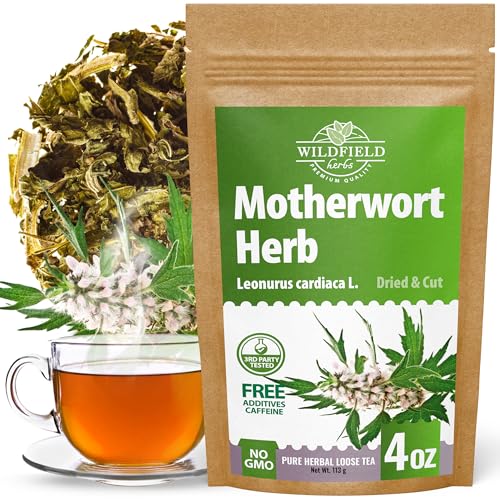 Image of 4 oz. Motherwort Tea Dried Motherwort Herb Tea (Leonurus Cardiaca) - 113g Leonurus Cardiaca (Cola De Leon)