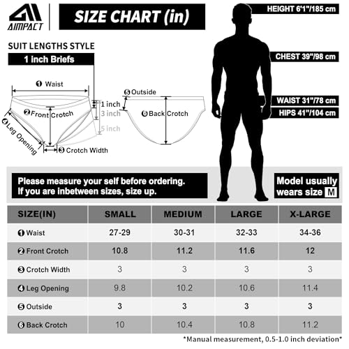 Aimpact Mens Swim Briefs Solid Bikini Swimwear Quick Dry Trunks Surf Bathing Swimsuit For Men thumb #4
