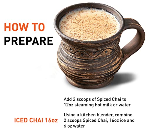 Green Beans Coffee Spiced Chai Tea Latte Instant Powdered Mix, 1.5 Pound (24Oz) Makes 27 Servings #TOP3