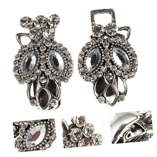 Pince à pull et clip de pull élégant avec chaîne strass pour col - 5