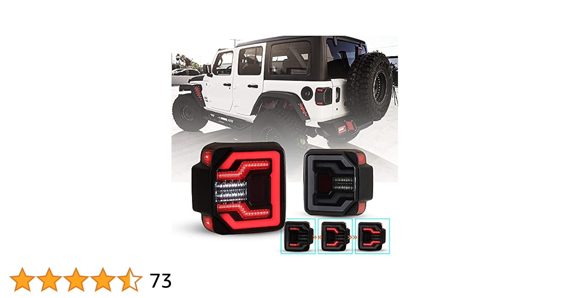 jlラングラーブラックLEDテールライト1ペア Amazon.com: LDETXY LED Tail Lights for Jeep Wrangler JL 2018