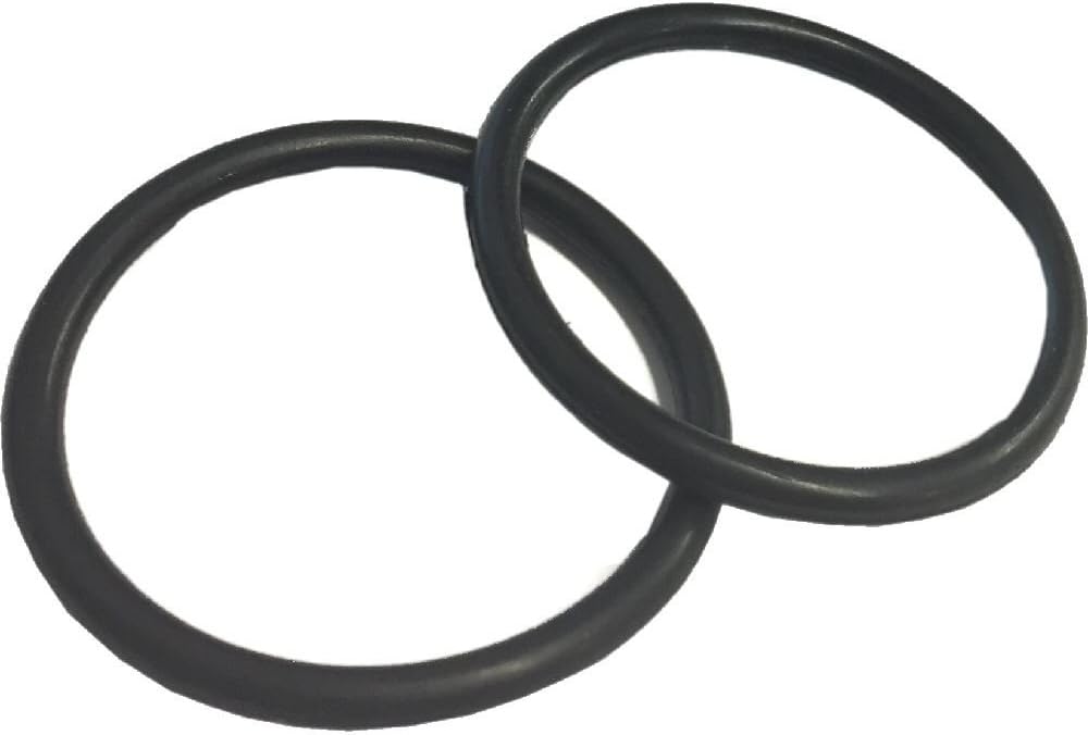 Bulk HardwareReplacement 'O' Rings For Metal Basin Plugs And Pop-Up Waste 45mm (1.3/4 Inch) Black Pack Of 2