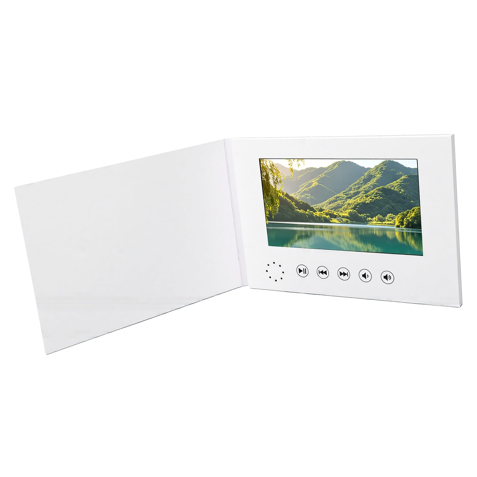 Jiawu Tarjeta de Felicitación con Vídeo Personalizable Pantalla Liviana de 720P para Uso Personal Perfecta para Ocasiones Especiales con Diseño Compacto