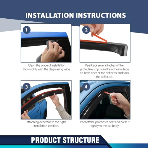 Image of PIT66 Window Deflector and Sun Visor 1 PC