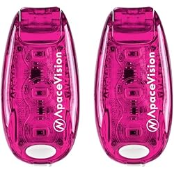 EverLightFX USB Rechargeable LED Safety Light (2 Pack) by Apace - Super Bright Bike Tail Light Works Brilliantly as Running Light for Joggers, Pets, Bicycle Strobe or Rear Clip On Lights