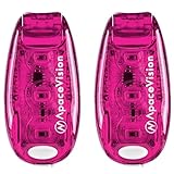 EverLightFX USB Rechargeable LED Safety Light (2 Pack) By Apace - Super Bright Bike Tail Light Works Brilliantly as Running Light for Joggers, Pets, Bicycle Strobe or Rear Clip On Lights