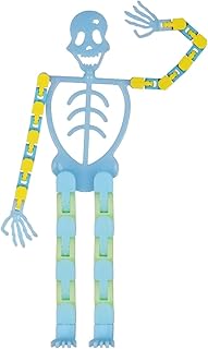 Halloween Toys Halloween Skeleton Skeleton Toys Fidget Toys Halloween Glow transformable Skeleton Stress Relief Kids Toys Amazing Toys as Gifts Mobile Phone Rack Accessories(1pcs Blue)