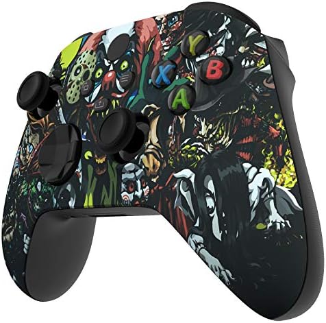eXtremeRate Custom Shell for Xbox Series X & S Controller - Revitalize Your Controller - Scary Party Replacement Cover Front Housing Cover for Xbox Core Controller Wireless [Control NOT Included] - 4