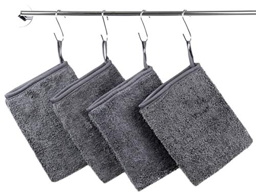 Mikrofaser Waschlappen Set ZOLLNER24 9er Set in Anthrazit