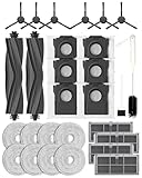 Yivy 28 Pcs Replacement Parts for Dreame X30 Ultra/Mova E30 Ultra/L10s Pro Ultra Heat/l10s ultra gen 2,Accessories: 2*Main Brush, 6*Side Brushes, 4*Filter, 8*Mop, 6*Dust Bags, 1*Water Tank Brush