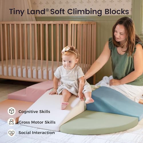 Tiny Land Soft Foam Climbing Blocks for Toddlers, 6-Piece Foam Blocks by Tiny Land - Image 2