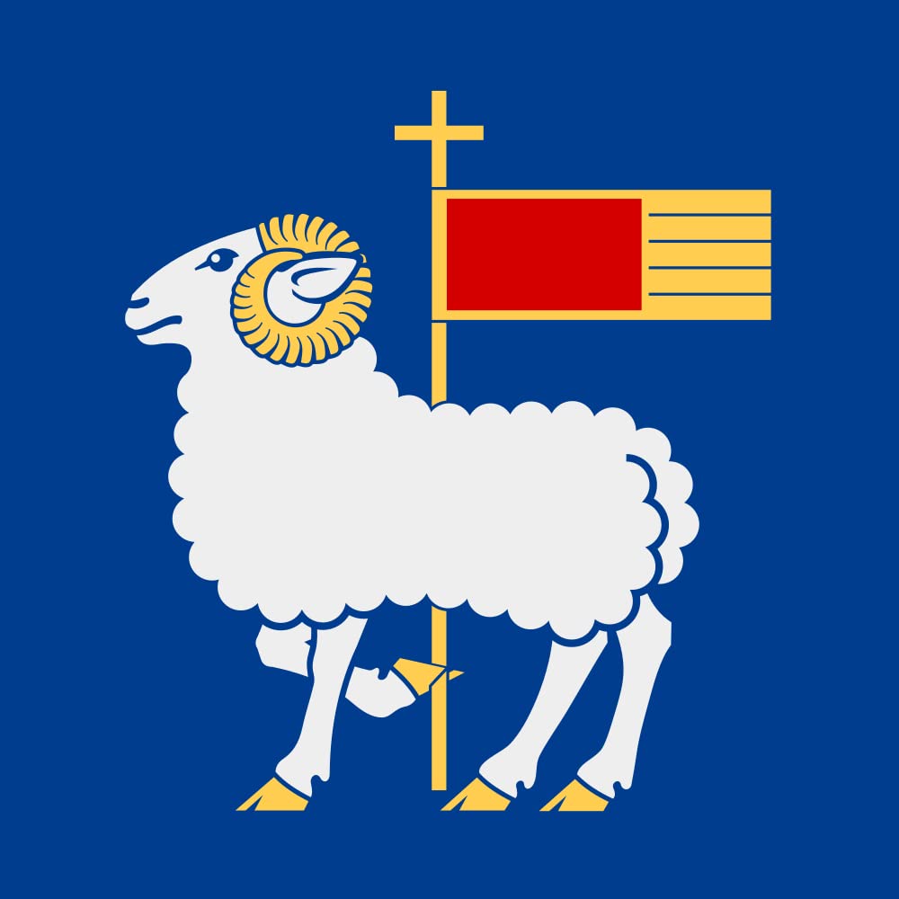Drapeau XXXS Gotland 35x35cm la solution compacte pour mât et décoration de bureau