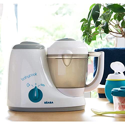 Babycook® Original Grey/Blue Baby Food Steamer Blender