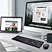 immagine 8Ewent Tastiera e Mouse Wireless, Kit tastiera Mouse Wireless, Tastiera con tasti concavi, Ricevitore 2-in-1 per PC, Notebook, Laptop, Layout Italiano
