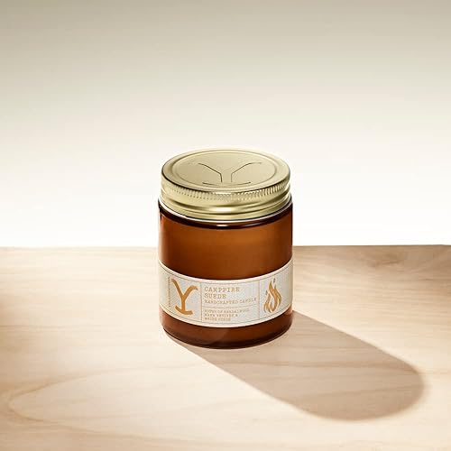 Miniatura 3 de Tru Western - Vela perfumada en tarro Yellowstone, 8 onzas, gamuza Campfire