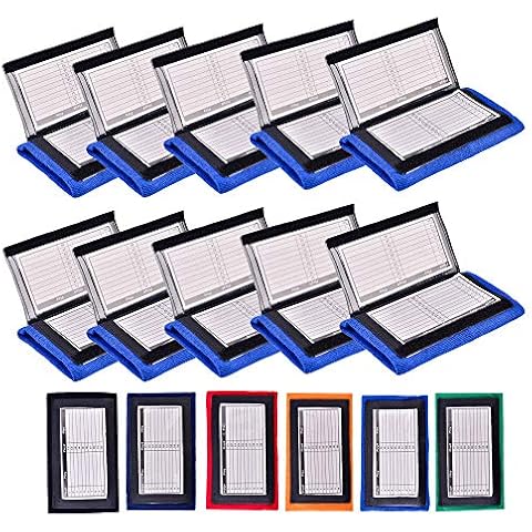 (10 Pack) Careworx Playbook Wristband (Youth or Adult) with Triple Windows-Great for Tackle,Touch,and Flag Football (Blue, Youth) Cover