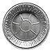 Durable Packaging Aluminum Pie Pans, Medium, 27.6 Oz, 9" Diameter X 1"h, Silver, 500/carton