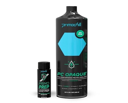 PrimoChill Opaco - Refrigerante de refrigeración por agua para computadora, sólidono transparente, protección completa, usuario avanzado, PrimoPrep