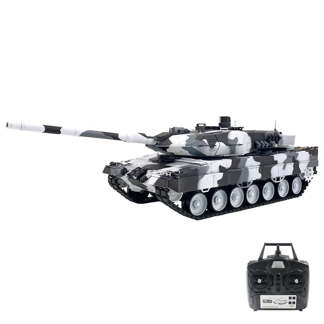 Model czołgu bojowego 1:16, 2,4 G, niemiecki leopard 2 A6 wojskowy czołg z efektami dymu, zestaw modelarski dla fanów wojskowych i dorosłych
