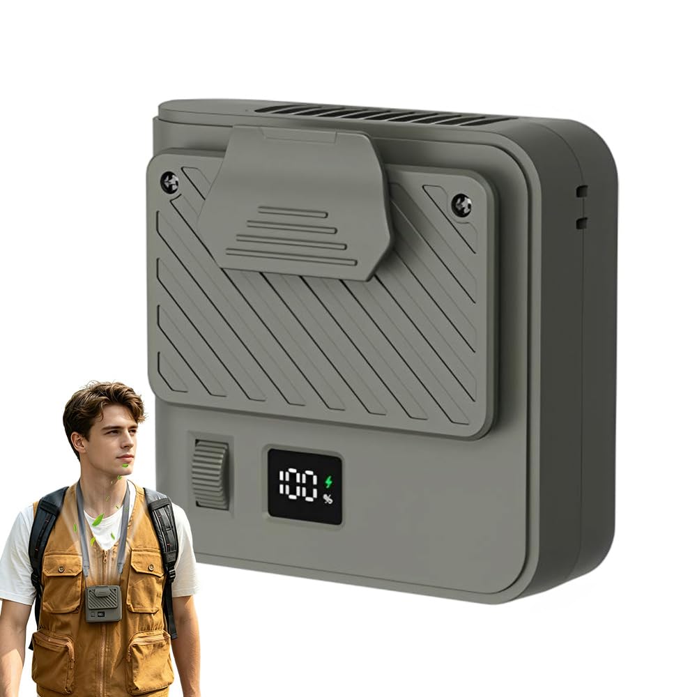 Ventilateur de taille portable rechargeable avec clip de taille