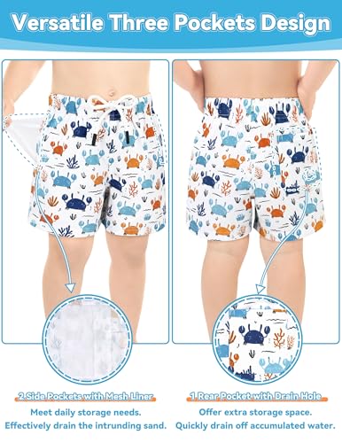 Image of Olreco Toddler Swim Trunks Baby Boy Bathing Suit Quick Dry Kids Swimsuits Boys Board Shorts Kids Swim Shorts Boys' Swimwear