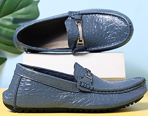 Minishion Mens Penny Loafers Buckle Sanke Driving Shoes 5555#3