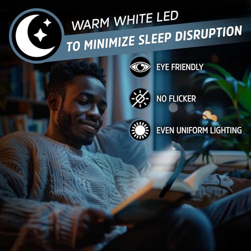 Energizer Flex-R LED Rechargeable Book Light for Reading in Bed, Reading Light with Warm LED Color, Long-Lasting and Lightweight,Blue - image 2