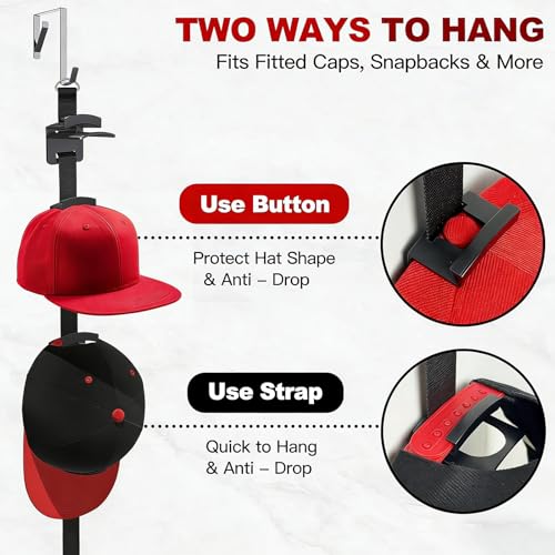 Présentoir de casquettes Marks sangle arrière et bouton supérieur - 6
