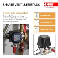 EMOS GoSmart - Smart Home motorisierter Ventilschließer für Wasser/Gas mit App - Zigbee - Auto-/Manuellsteuerung, Timer, leiser Betrieb - 12V Stromversorgung - Google Home, Alexa kompatibel - schwarz – Ansicht 3